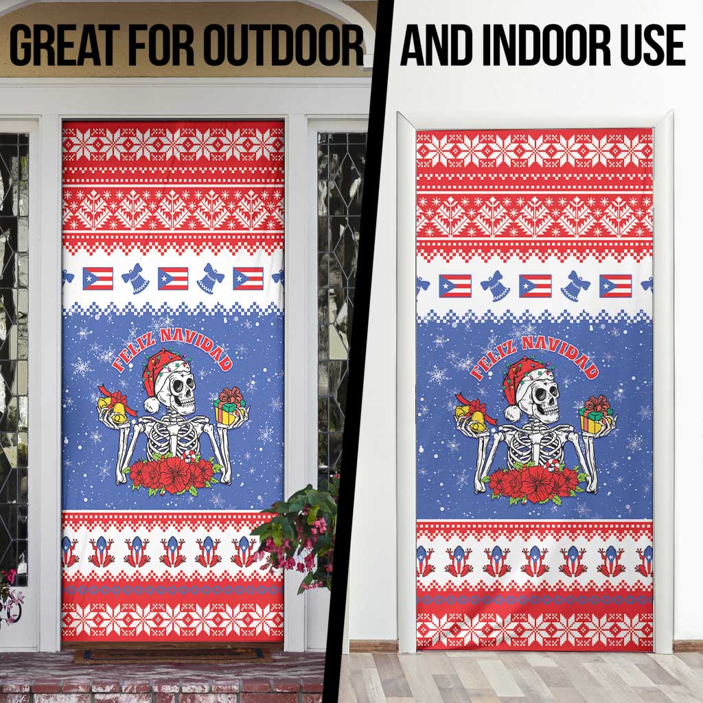 Puerto Rico Christmas Door Cover Boricua Till The Bone - Wonder Print Shop