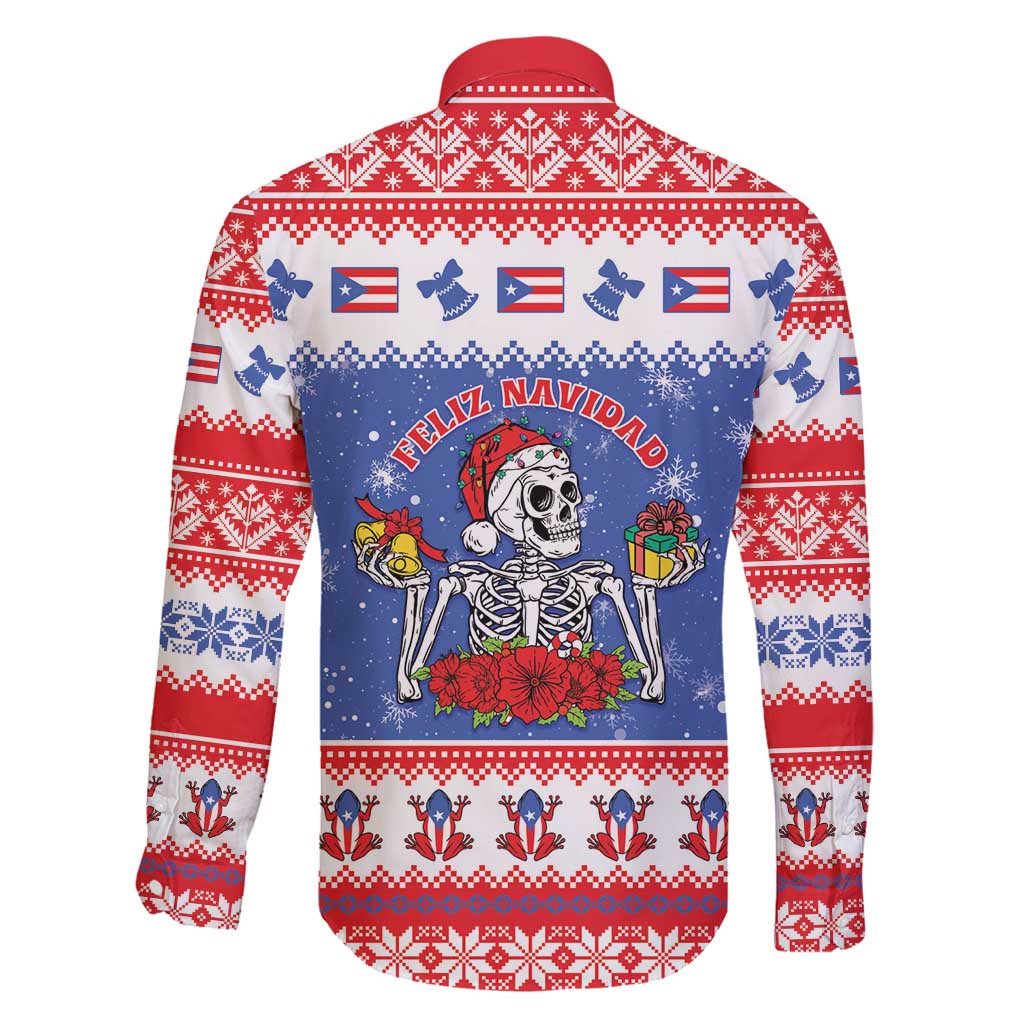 Puerto Rico Christmas Family Matching Long Sleeve Bodycon Dress and Hawaiian Shirt Boricua Till The Bone - Wonder Print Shop