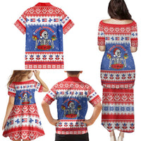 Puerto Rico Christmas Family Matching Puletasi and Hawaiian Shirt Boricua Till The Bone - Wonder Print Shop