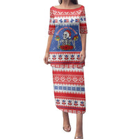 Puerto Rico Christmas Family Matching Puletasi and Hawaiian Shirt Boricua Till The Bone - Wonder Print Shop