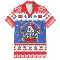 Puerto Rico Christmas Family Matching Short Sleeve Bodycon Dress and Hawaiian Shirt Boricua Till The Bone - Wonder Print Shop