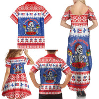 Puerto Rico Christmas Family Matching Summer Maxi Dress and Hawaiian Shirt Boricua Till The Bone - Wonder Print Shop