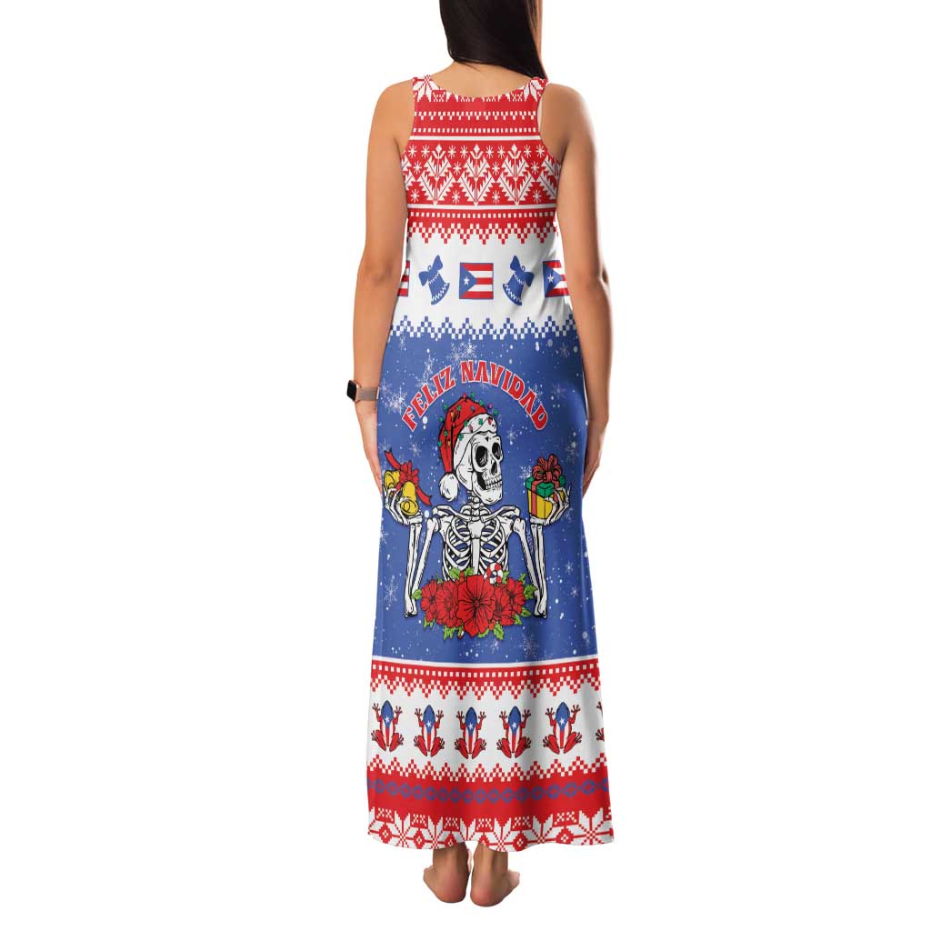 Puerto Rico Christmas Family Matching Tank Maxi Dress and Hawaiian Shirt Boricua Till The Bone - Wonder Print Shop