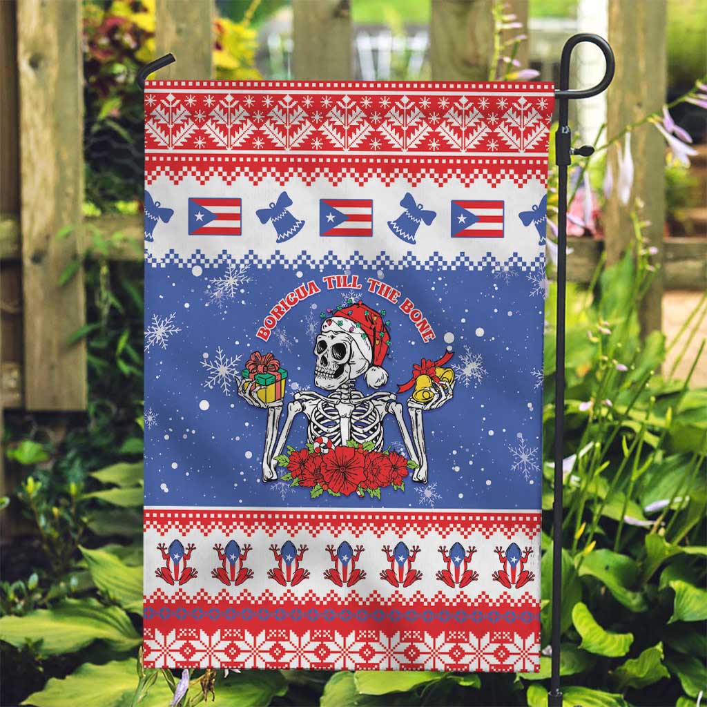 Puerto Rico Christmas Garden Flag Boricua Till The Bone - Wonder Print Shop