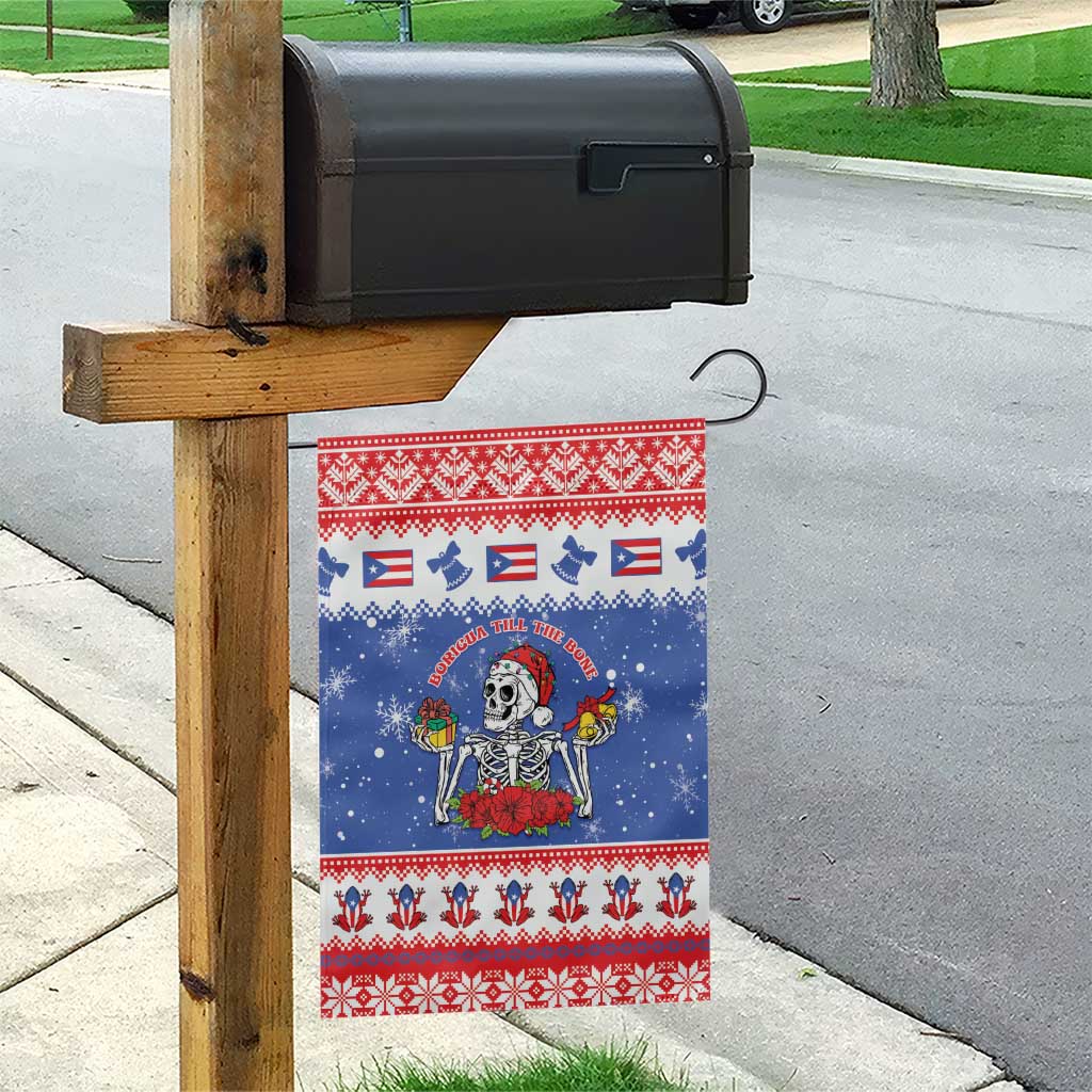 Puerto Rico Christmas Garden Flag Boricua Till The Bone - Wonder Print Shop