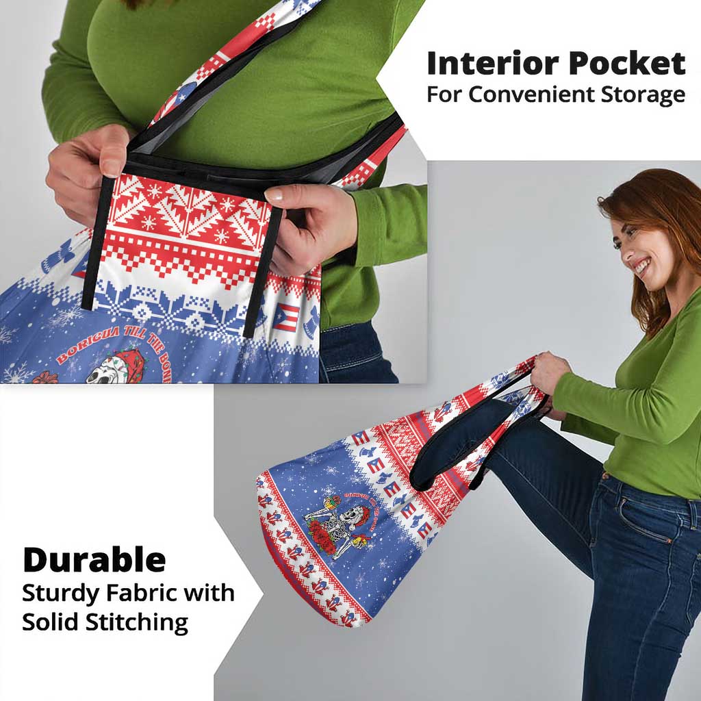 Puerto Rico Christmas Grocery Bag Boricua Till The Bone - Wonder Print Shop