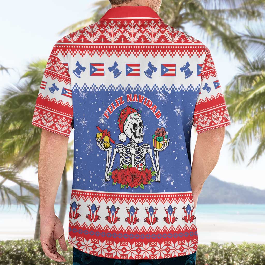 Puerto Rico Christmas Hawaiian Shirt Boricua Till The Bone - Wonder Print Shop