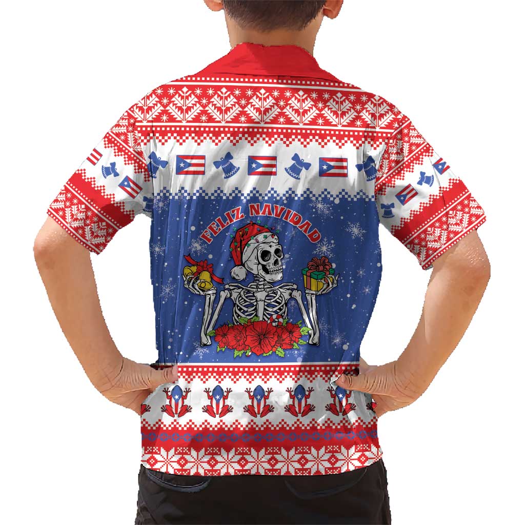 Puerto Rico Christmas Kid Hawaiian Shirt Boricua Till The Bone - Wonder Print Shop