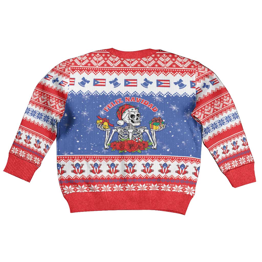 Puerto Rico Christmas Kid Ugly Christmas Sweater Boricua Till The Bone - Wonder Print Shop