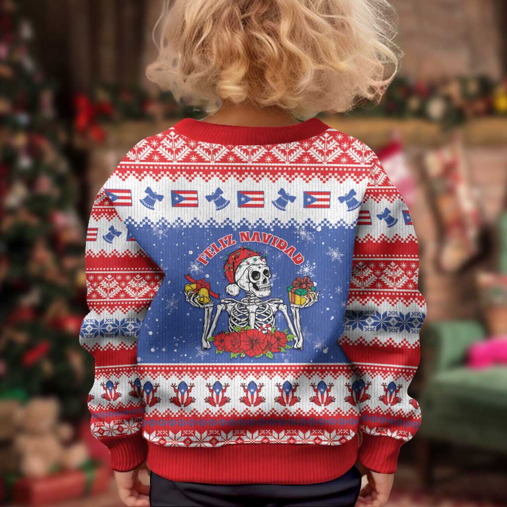 Puerto Rico Christmas Kid Ugly Christmas Sweater Boricua Till The Bone - Wonder Print Shop