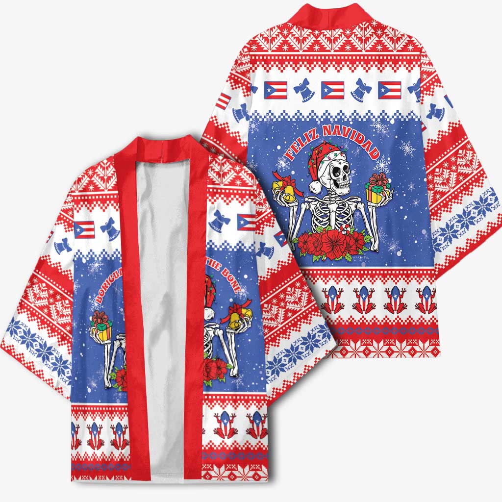 Puerto Rico Christmas Kimono Boricua Till The Bone - Wonder Print Shop
