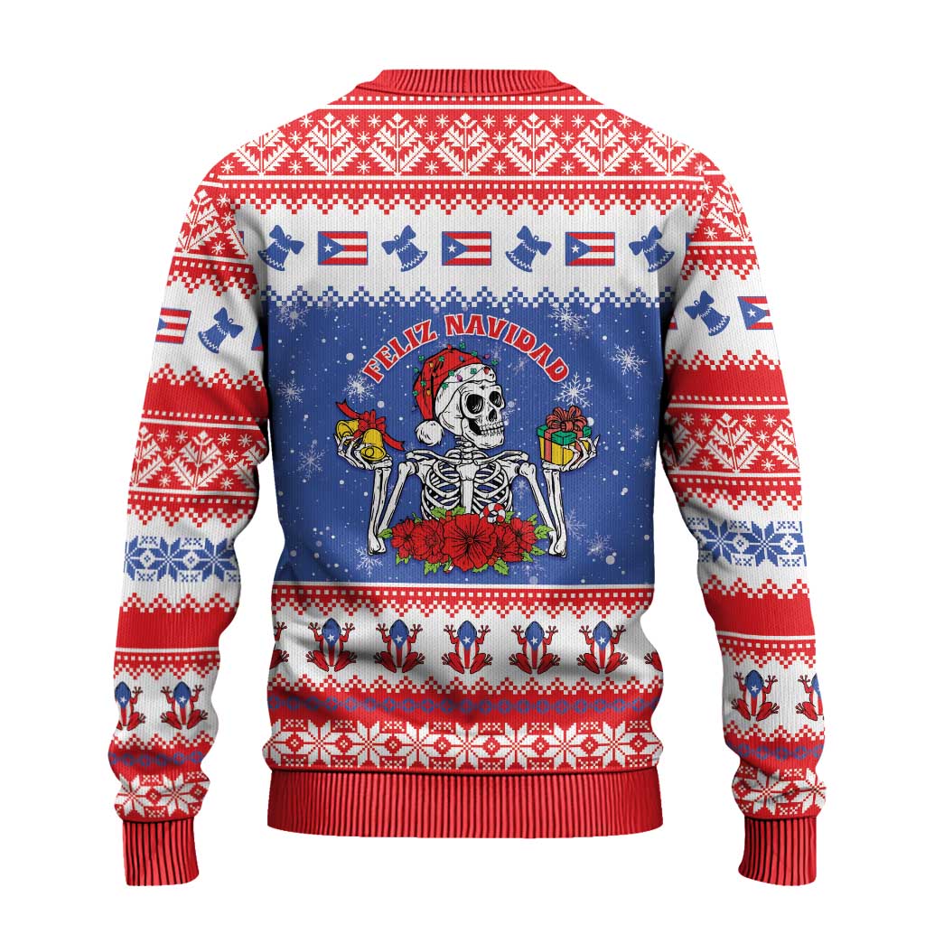Puerto Rico Christmas Ugly Christmas Sweater Boricua Till The Bone - Wonder Print Shop