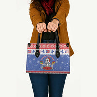 Puerto Rico Christmas Leather Bag Boricua Till The Bone - Wonder Print Shop