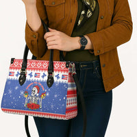 Puerto Rico Christmas Leather Bag Boricua Till The Bone - Wonder Print Shop