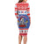 Puerto Rico Christmas Long Sleeve Bodycon Dress Boricua Till The Bone - Wonder Print Shop