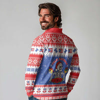 Puerto Rico Christmas Long Sleeve Polo Shirt Boricua Till The Bone - Wonder Print Shop