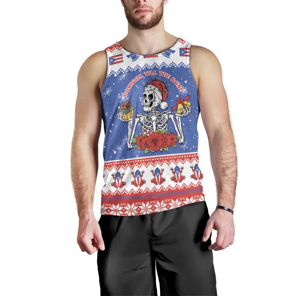 Puerto Rico Christmas Men Tank Top Boricua Till The Bone - Wonder Print Shop