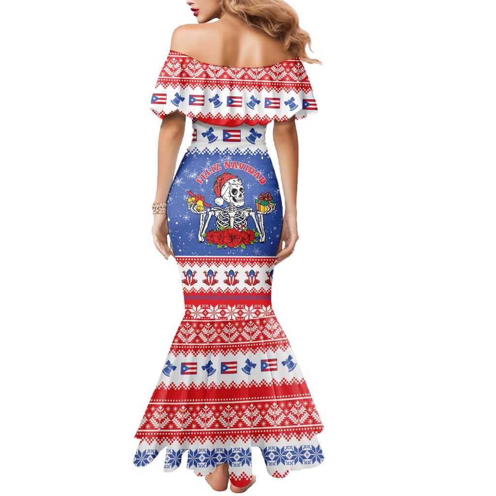 Puerto Rico Christmas Mermaid Dress Boricua Till The Bone - Wonder Print Shop