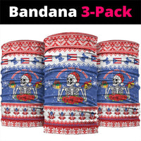 Puerto Rico Christmas Neck Gaiter Boricua Till The Bone - Wonder Print Shop