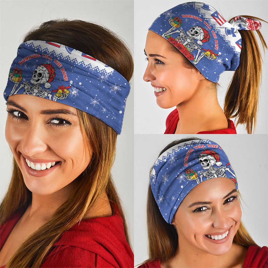 Puerto Rico Christmas Neck Gaiter Boricua Till The Bone - Wonder Print Shop