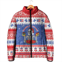 Puerto Rico Christmas Padded Jacket Boricua Till The Bone - Wonder Print Shop
