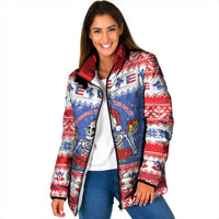 Puerto Rico Christmas Padded Jacket Boricua Till The Bone - Wonder Print Shop