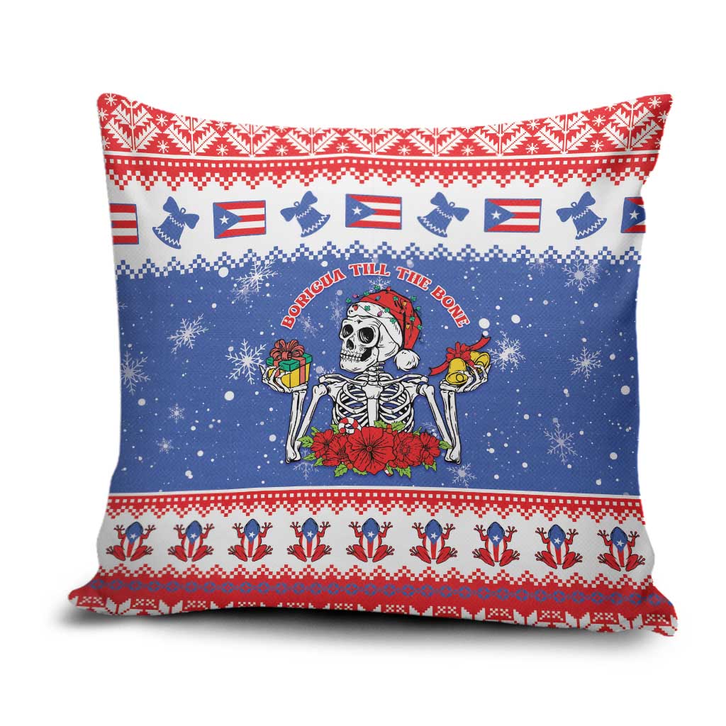 Puerto Rico Christmas Pillow Cover Boricua Till The Bone - Wonder Print Shop