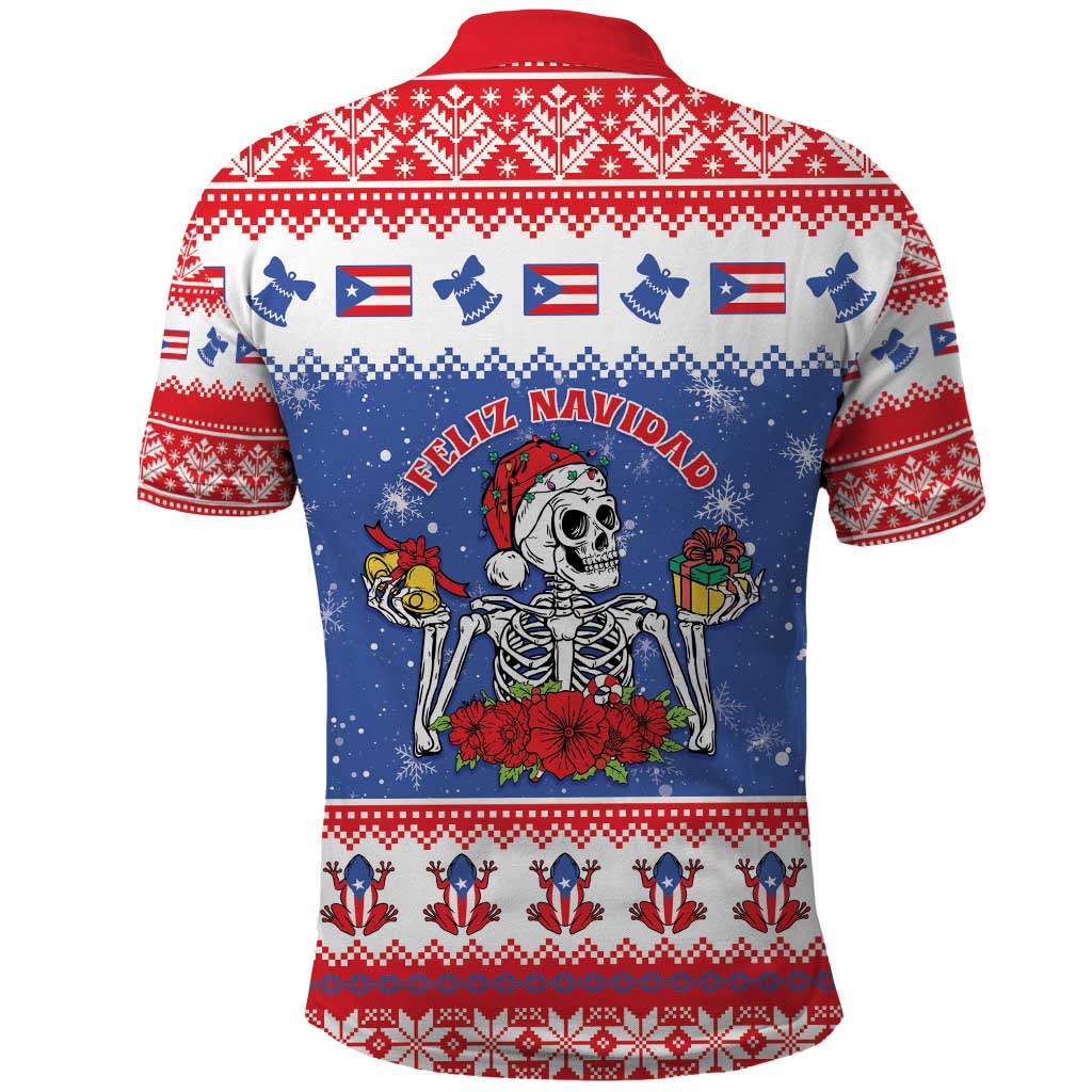 Puerto Rico Christmas Polo Shirt Boricua Till The Bone - Wonder Print Shop