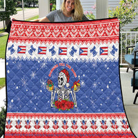 Puerto Rico Christmas Quilt Boricua Till The Bone - Wonder Print Shop