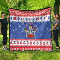 Puerto Rico Christmas Quilt Boricua Till The Bone - Wonder Print Shop