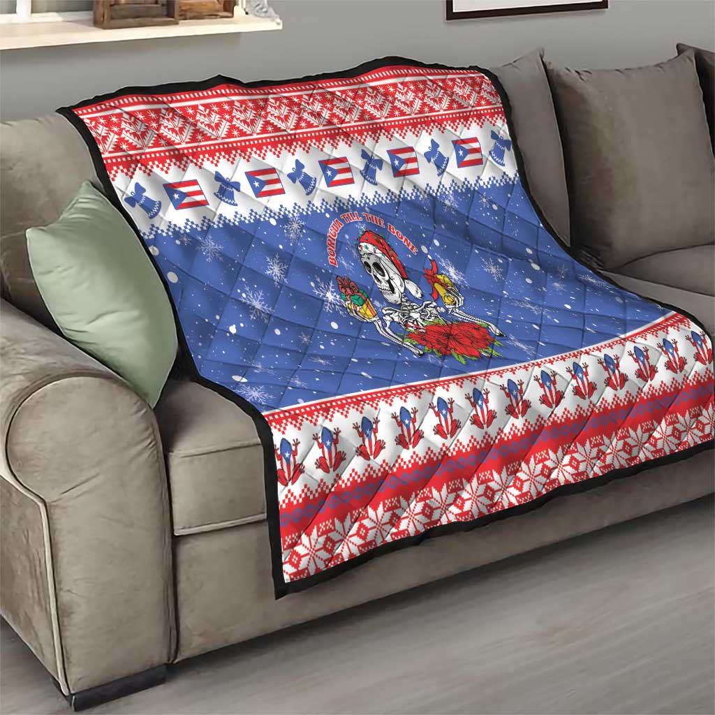 Puerto Rico Christmas Quilt Boricua Till The Bone - Wonder Print Shop