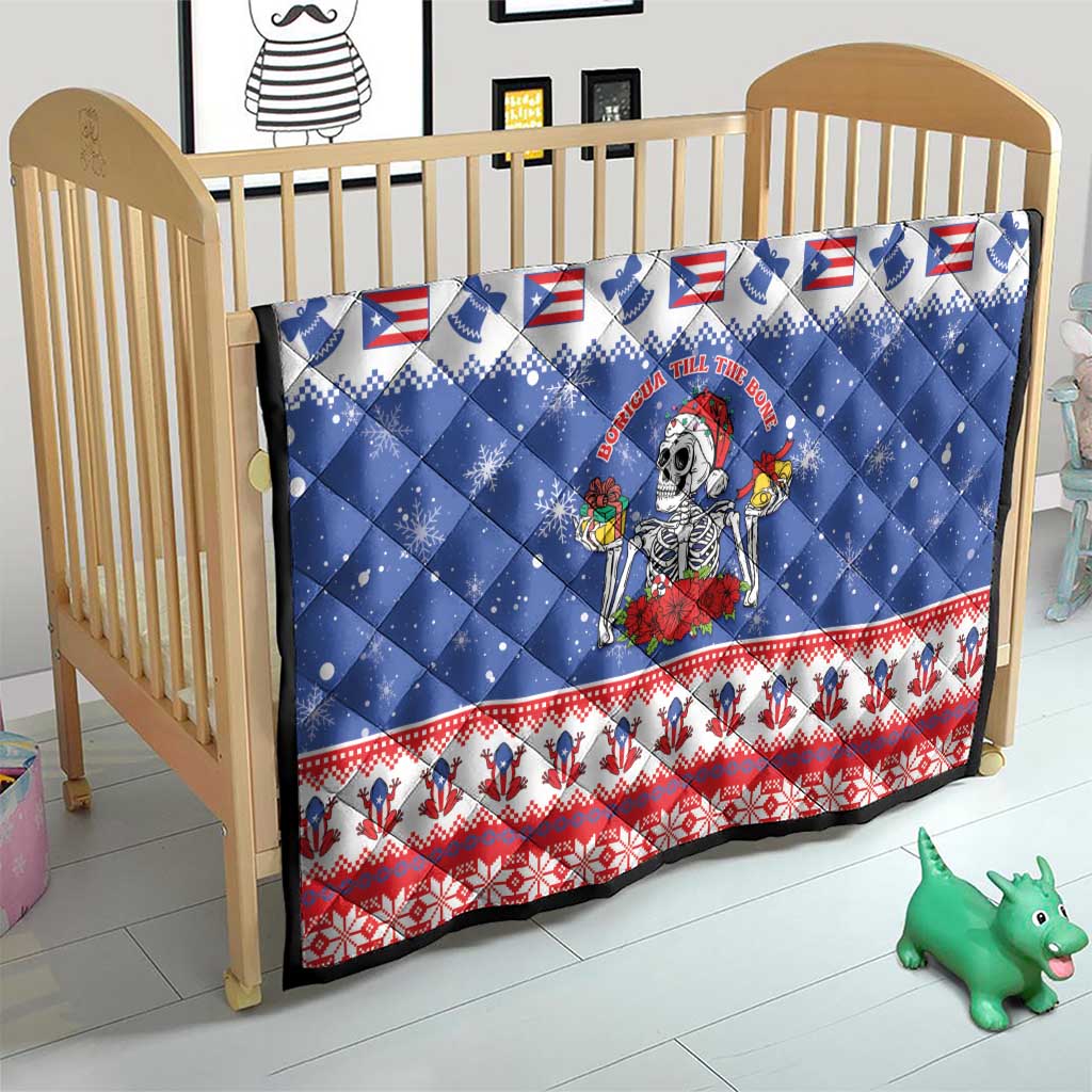 Puerto Rico Christmas Quilt Boricua Till The Bone - Wonder Print Shop