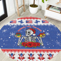 Puerto Rico Christmas Round Carpet Boricua Till The Bone - Wonder Print Shop