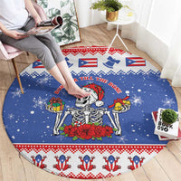Puerto Rico Christmas Round Carpet Boricua Till The Bone - Wonder Print Shop
