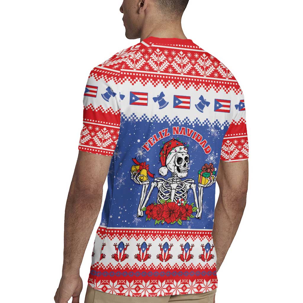 Puerto Rico Christmas Rugby Jersey Boricua Till The Bone - Wonder Print Shop