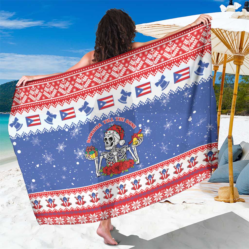 Puerto Rico Christmas Sarong Boricua Till The Bone - Wonder Print Shop