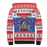 Puerto Rico Christmas Sherpa Hoodie Boricua Till The Bone - Wonder Print Shop