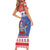 Puerto Rico Christmas Short Sleeve Bodycon Dress Boricua Till The Bone - Wonder Print Shop