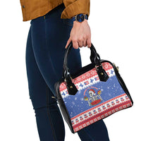 Puerto Rico Christmas Shoulder Handbag Boricua Till The Bone - Wonder Print Shop