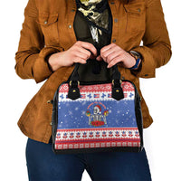 Puerto Rico Christmas Shoulder Handbag Boricua Till The Bone - Wonder Print Shop