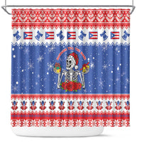 Puerto Rico Christmas Shower Curtain Boricua Till The Bone - Wonder Print Shop
