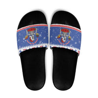 Puerto Rico Christmas Slide Sandals Boricua Till The Bone - Wonder Print Shop