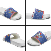 Puerto Rico Christmas Slide Sandals Boricua Till The Bone - Wonder Print Shop