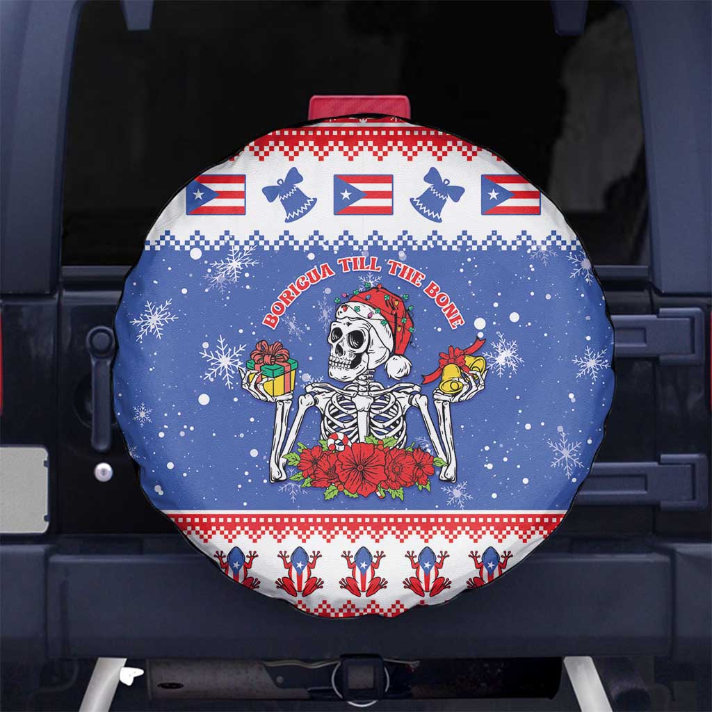 Puerto Rico Christmas Spare Tire Cover Boricua Till The Bone - Wonder Print Shop