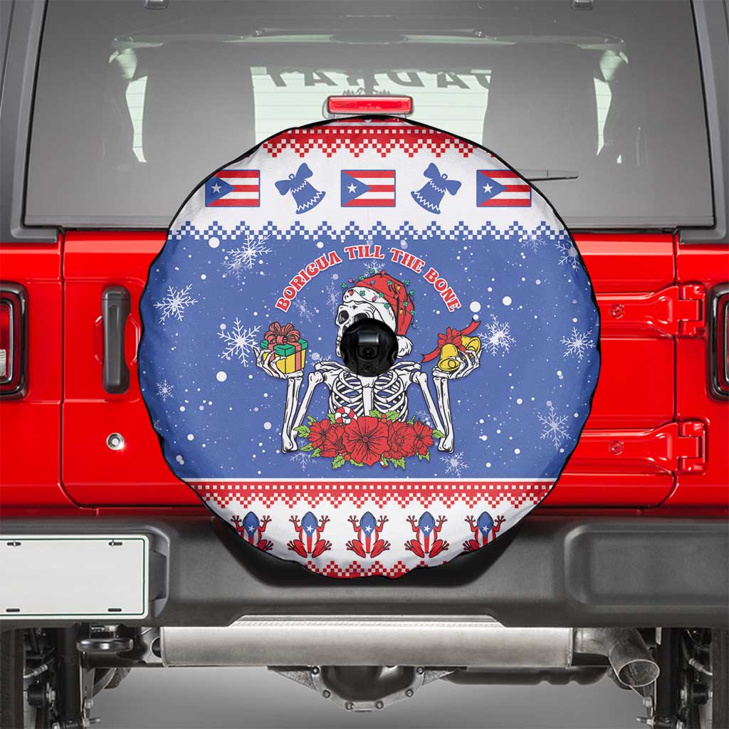 Puerto Rico Christmas Spare Tire Cover Boricua Till The Bone - Wonder Print Shop