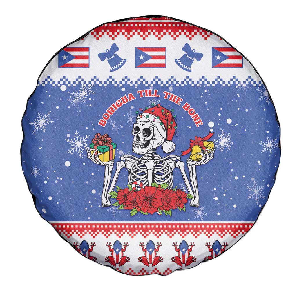 Puerto Rico Christmas Spare Tire Cover Boricua Till The Bone - Wonder Print Shop