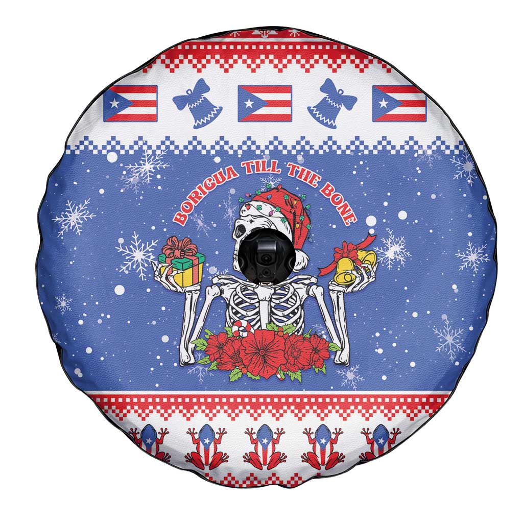 Puerto Rico Christmas Spare Tire Cover Boricua Till The Bone - Wonder Print Shop