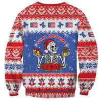 Puerto Rico Christmas Sweatshirt Boricua Till The Bone - Wonder Print Shop