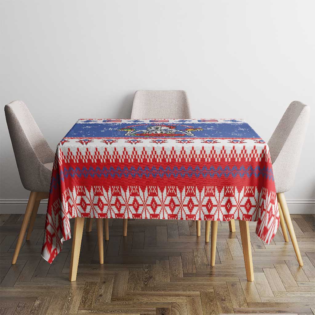 Puerto Rico Christmas Tablecloth Boricua Till The Bone - Wonder Print Shop
