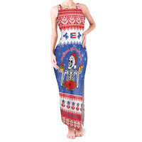 Puerto Rico Christmas Tank Maxi Dress Boricua Till The Bone - Wonder Print Shop